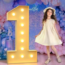 DIY 4ft Marquee Light Up Numbers Light Up Numbers for Party Wedding Me Moi Big Number One 18e 21st Birthday Decor 240420