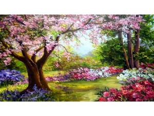 DIY 5D Diamond Painting Tree Landscape Home Decoration Kits de arte de artesanía completa Imagen de bordado de perforación completa183S5430294