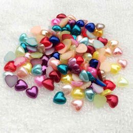 DIY 600 stks 8mm Hartvorm Acryl Strass Stone Plakback Button DIY Nagellak .D45A * 5