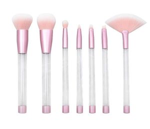 Bricolage 7pcs Brosse de maquillage de paillettes