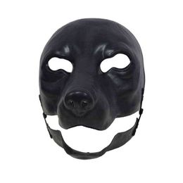 Bricolage animal mobile bouche blanc masque moule de base de paquet de chiens de chien Faire votre propre masque d'Halloween en mouvement T220727