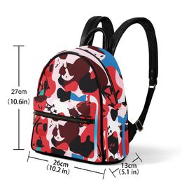 Bolsas de bricolaje Bolsas con estampado completo Bolsa personalizada Mochila escolar Hombres Mujeres Carteras Bolsas Totes Mochila para dama Producción profesional negra Regalos personalizados para parejas únicos 100036