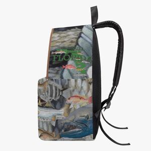 Sacs de bricolage All Over Print Cotton Backpack sac personnalisé hommes femmes sacs fourre-tout dame sac à dos professionnel noir production personnalisé couple cadeaux uniques 65187