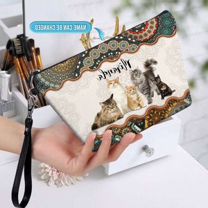 Bolsas de bricolaje Sling Bolsas de cosméticos bolsa personalizada hombres mujeres bolsas totalizadores señora mochila profesional producción negra regalos personalizados para parejas únicos 13092