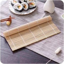 Diy Bamboo Sushi Maker Mat Rolling Tools Herramientas de sushi Rollers de arroz Cocina Gadget de alimentos japoneses Accesorios de cocción de molde