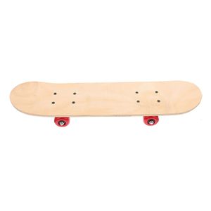 Diy en blanco Skateboard Mazones de madera Longboard Wheel Truck Jugues de juego de juegos fuera de los niños para principiantes Random 240528