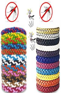 DIY Tresse PU Bracelet En Cuir Anti-Moustique Bracelets Antimoustique Bracelet Bracelet Cordes Tresse Insectifuge Pest Contro5723779