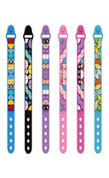 DIY Bouwstenen Bracband speelgoed klein deeltjes Fun Silicone Pols Pols Cartoon Children Student Gift EDC DOTS Brick voor Kid Girl452443333