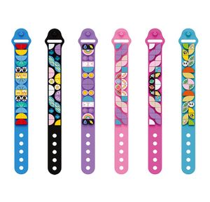 Bricolage Blocs Blocs Bracelet jouet petite particule Fun Fun Silicone Cartoon Enfants Student Gift Edc Dots Brick for Kid Girl3957140