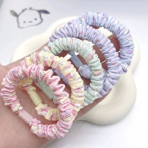 DIY Snoep Kleur Elastiekjes Haar Touw Scrunchies Vrouwen Kleur Haar Touw Elegante Paardenstaart Houder Elastische Haarband Haaraccessoires 2676