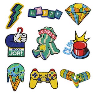 DIY Cartoon Ijzer op Patches Borduren Gemengde Patronen Naai de Patch Applicaties voor Kleding Rugzakken T-Shirt Jeans Vesten