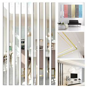 DIY 3D Mirror Wall Tile Stickers for Home Decor, Acrylic Self Adhesive Art Wall Tiles