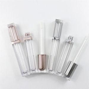 DIY Champagne Clear Lip Gloss Tube Container 6ML Private Label Plastic Empty Lipgloss Tubes Lipblams Lipblams Bouteilles Conteneurs W250f