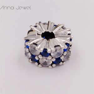 DIY Charm Bracelets clip bijoux pandora clips pour la fabrication de bracelets jonc Diamant bleu Design de luxe style perle d'espacement pour femmes hommes cadeaux d'anniversaire 799171C01