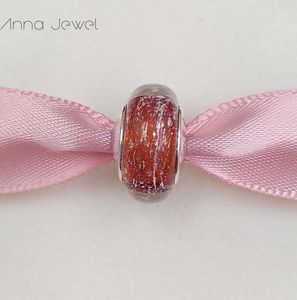 DIY Charm Bracelets bijoux pandora murano entretoise ﾠpour la fabrication de bracelets jonc verre ROUGE ﾠperle pour femmes hommes cadeaux d'anniversaire fête de mariage