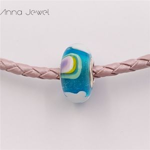 DIY Charm Armbanden Sieraden Pandora Murano Spacer voor Armband Maken Bangle Iriserende Regenboog Glas Kraal Voor Vrouwen Mannen Verjaardag Geschenken Bruiloft 797013