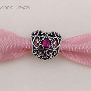 DIY Charms Kralen Voor Sieraden Maken Kit Juli Hart Geboortesteen Pandora 925 Silver Crystal Armbanden Vrouwen Bangle Collier Valentijnsdag Haar Geschenken 791784Sru