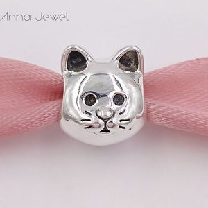 Dijes de bricolaje para conjuntos de joyas kawaii que hacen a granel CAT pandora 925 pulsera de animales de plata esterlina mujeres hombres brazalete de cristal collar colgante regalos de cumpleaños 791706