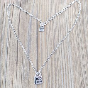 DIY charms boze oog sieraden UNO de 50 925 Sterling zilveren ketting voor vrouwen mannen kettingen lange sets Kerst verjaardagscadeautjes E322O