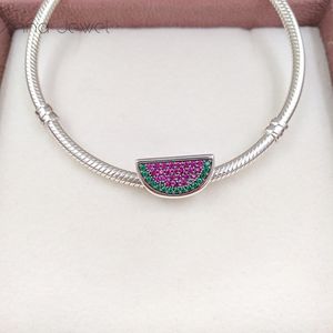 Breloques de bricolage pour ensembles de bijoux faisant des fournitures de kit pastèque charme pandora 925 bracelets en argent sterling femmes amis bracelets chaîne perle pendentif collier 791901CZR