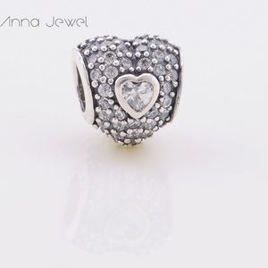 Perles de fruits de charmes de bricolage pour bijoux faisant l'amour coeur pandora 925 Bracelet anime argenté femmes hommes de chaîne de chaîne collier