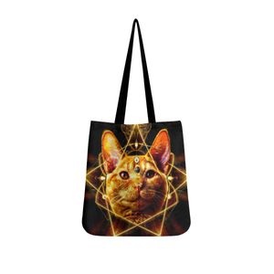 Bolsas de tela diy personalizadas para hombres y mujeres, bolsas de tela, bolsos de mano, bolsos de mano, mochila para mujer, profesional, lindo gato, regalos personalizados para parejas, únicos 29399