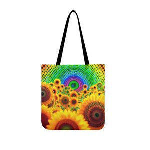 Bolsas de tela diy personalizadas para hombres y mujeres, bolsas de tela, bolsos de mano, bolsos de mano, mochila para mujer, tendencia profesional, girasol, regalos personalizados para parejas, únicos 29416