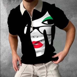 Vêtements de bricolage t-shirts personnalisés Polos lunettes imprimés pour femmes pour hommes, polos décontractés à manches courtes pour hommes