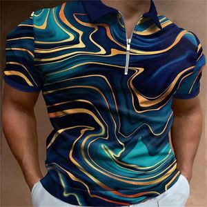 Vêtements de bricolage t-shirts personnalisés Polos nouveau Polo hommes haut d'été décontracté mode taille ample 3D imprimé col Polo