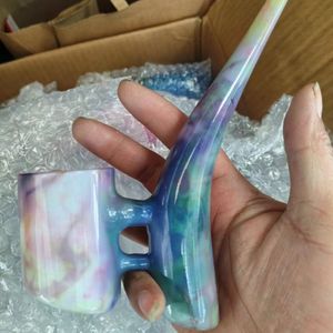 Pipa de agua de vidrio de color DIY para pipas de fumar Puffco Proxy El diseño aerodinámico se adapta cómodamente a su mano y se mantiene estable en cualquier superficie plana para Proxy Bubbler