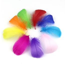 Plume de dinde colorée DIY, pour artisanat, accessoires de décoration moelleux pour fête de mariage, 14 couleurs