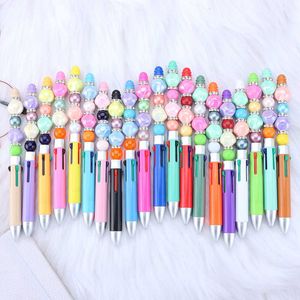 DIY Creative Busin Four Color Bead Pen Mini Metal Ball Multi Color Sieraden Leuke stijl