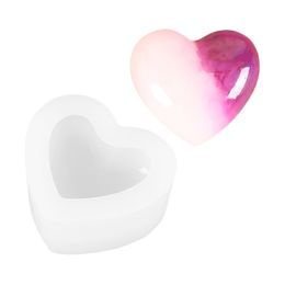 Moule de silicone en forme de coeur pour gâteau au chocolat Pudding Pudding à la main Moule de savon à la main Faire 1223786