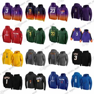 DIY Custom Man Paul Sudadera Sudaderas con capucha de baloncesto Durant Booker Ayton Payne Bazley Craig Okogie Shamet Landale All-Star TEAM City Sudadera con capucha Spotlight Sudadera con capucha