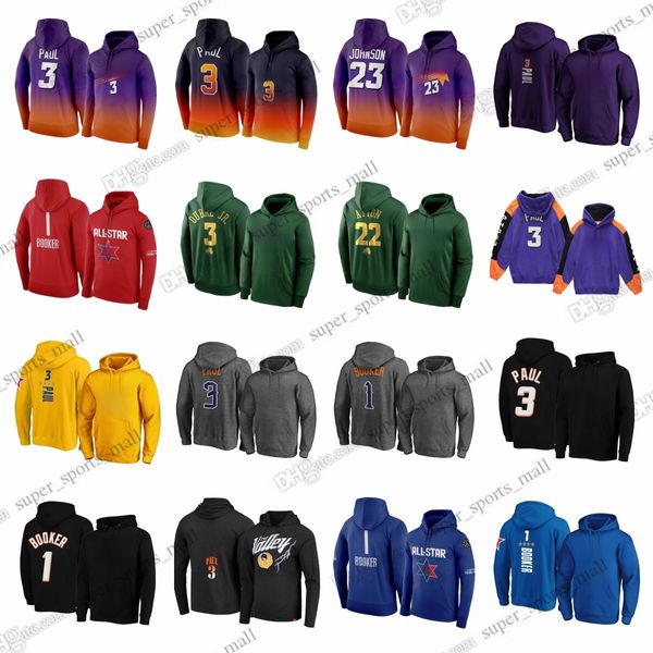 DIY personnalisé homme Paul sweat à capuche de basket-ball Durant Booker Ayton Payne Bazley Craig Okogie Shamet Landale All-Star TEAM City pull à capuche Spotlight sweat à capuche