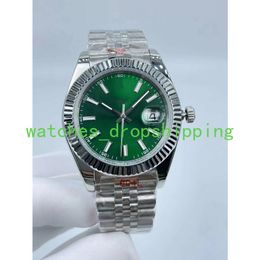 Diy Custom Men Watch 41mm Green Dial Classic Automatic Mechanical Jubilee 2813 Movimiento Luxury Business Sapphire Reloj de pulsera Relojes de moda