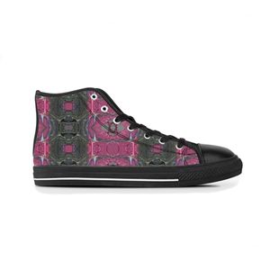 DIY aangepaste schoenen klassiek canvas skateboard casual accepteren drievoudige zwarte aanpassing UV printen laag gesneden heren dames sport sneakers waterdicht maat 38-45 kleur846