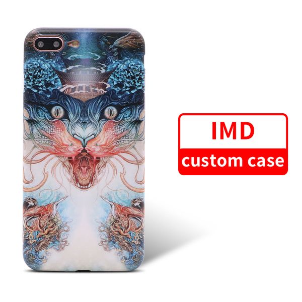 Conception de bricolage étui souple IMD personnalisé pour iPhone 9 9 Plus Samsung note 9 Logo impression coque arrière de téléphone portable