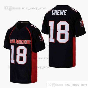 Diseño de bricolaje película retro Paul Crewe Yarda más larga Mean Machine Jerseys Jersey de fútbol universitario cosido personalizado