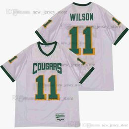 Bricolage Design rétro film RUSSELL WILSON #11 maillots de lycée personnalisé cousu maillot de Football universitaire
