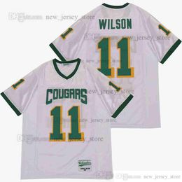 DIY Design Retro Movie RUSSELL WILSON #11 HIGH SCHOOL Jerseys Op maat gestikte College Football Jersey