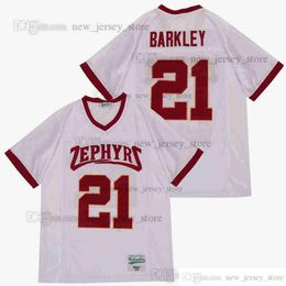 DIY Ontwerp Retro Film SAQUON BARKLEY HALL ZEPHYRS HOGE SCHOOL Jerseys Custom Gestikt College Football Jersey