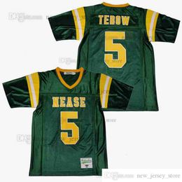 Maillot de Football universitaire cousu sur mesure, film rétro TIM TEBOW #5, bricolage