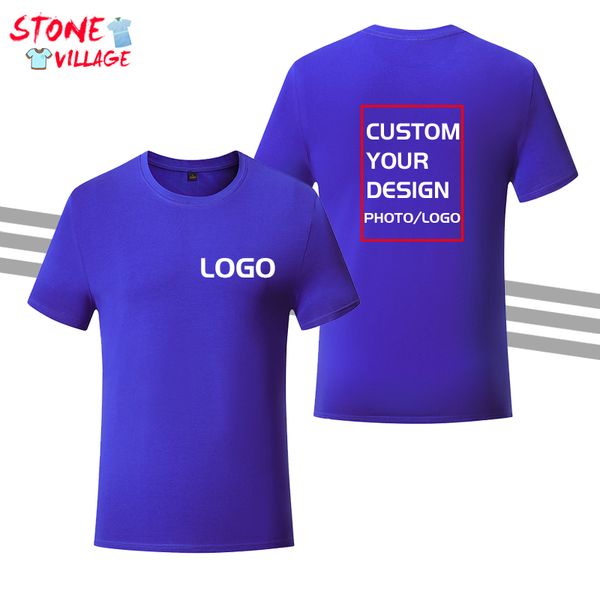 Diy design Your Short Sleeve Printed Text Ou Picture Round Neck Company Group T-shirt de haute qualité Fashion Top 220722