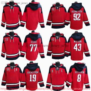 DIY-ontwerper Alex Ovechkin Hoodie Heren Kinderen Vrouw Nicklas Backstrom Tom Wilson Winter pluche trui met capuchon Ins Mode Jeugd Studenten Lente en herfst Team Hoodies