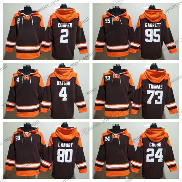 Diseñador de bricolaje Amari Cooper Sudadera con capucha Myles Garrett Jarvis Landry Chubb Ward Watson Suéter de felpa de invierno con capucha Ins Moda Estudiantes jóvenes Sudaderas con capucha del equipo de primavera y otoño