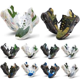 Envío gratis zapatillas para correr de diseño de bricolaje para hombres imágenes personalizadas personalizadas medianas de agua de aguamarina