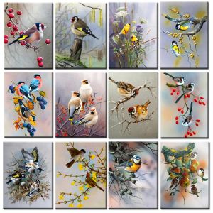 Bordado diy diy bordado de pájaros puntadas de diamantes pintura de diamantes animales cuadrados de artesanía artesanía hobby regalo decoración del hogar
