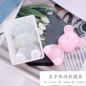 DIY Epoxyhars Siliconen Mallen Drop Lijm Crystal Yellow Duck Unicorn Straight Handed Bear Mirror Mold Decorate Craft Tools NIEUW 9LY M2