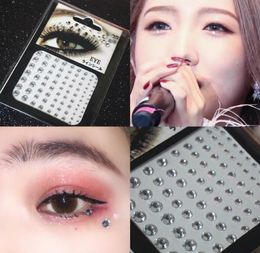 Brotes de bricolage Brows Paste Front Face Sticker Diamond Acrylique Diamond Masquerade Makeups Crystal Performance Performance Plack6247059